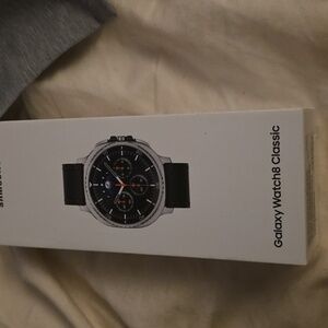 Samsung Smartwatch with Black and Silver Design